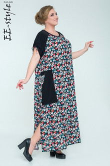 Платье "Её-стиль" 2030 ЕЁ-стиль (Чёрный)
